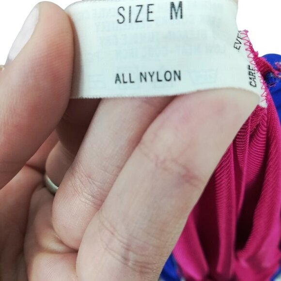 Vintage Pajama Chemise Cover Up Set Size M Pink Satin 80s Top Pajamas Nightgown - Picture 13 of 15